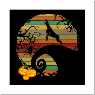 Doberman Pumpkin Halloween Vintage Posters and Art